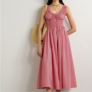 Doen Emmaretta Dress in Cerise Paris Gingham